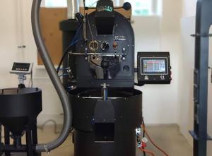 Golden Roaster GR15 with raw coffee elevator (with built-in scale) and destoner